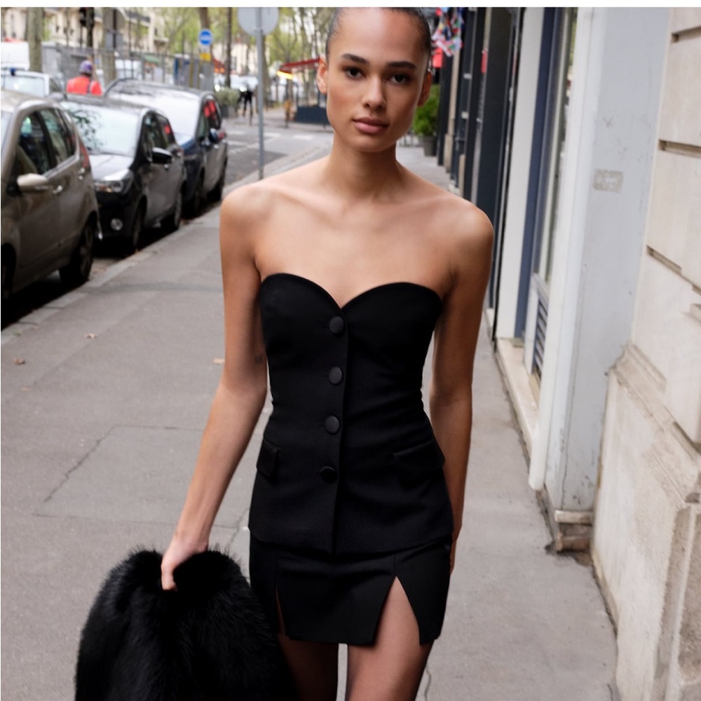 Zara bustier top
